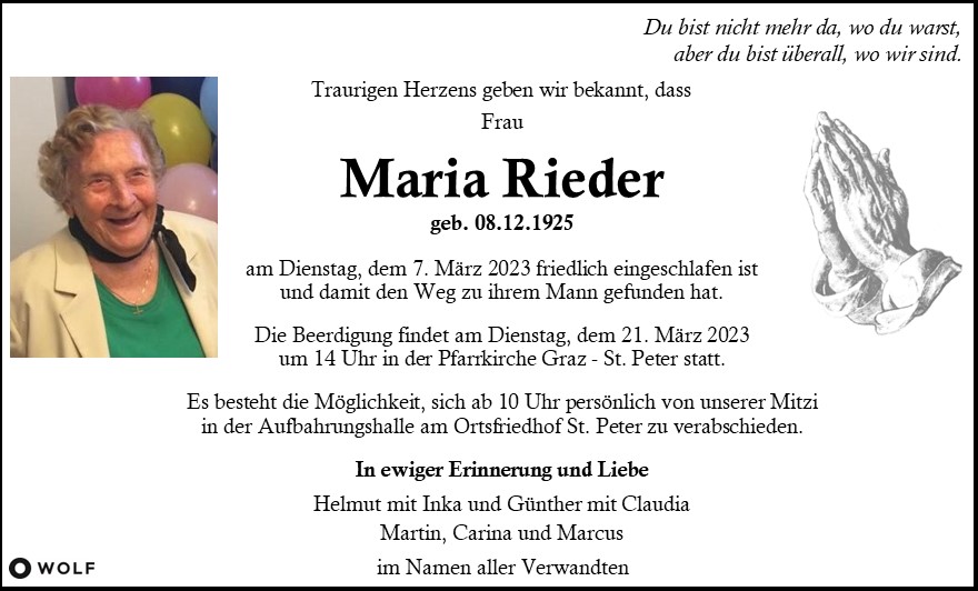 Maria  Rieder